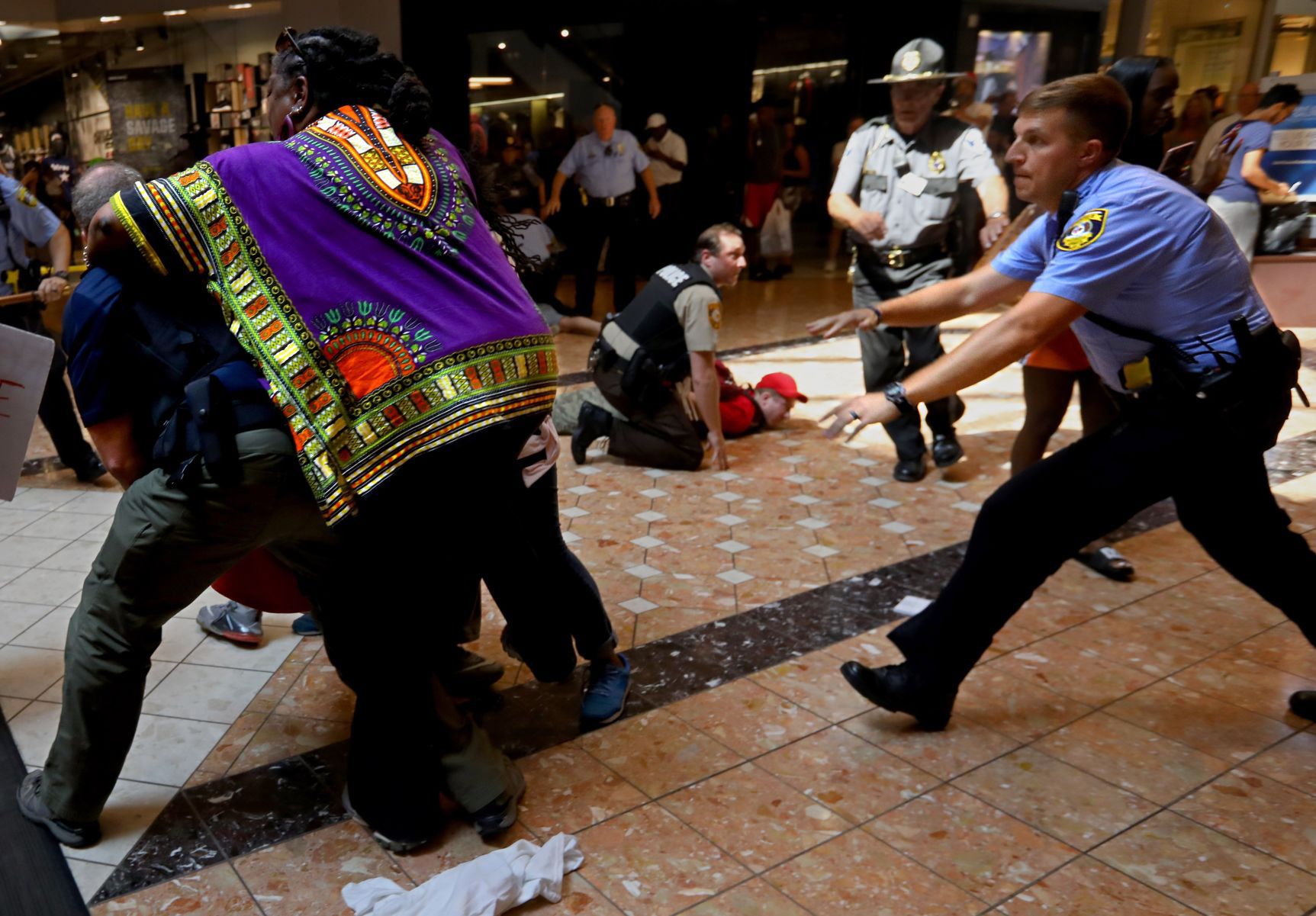 Protests at Galleria lead to arrests